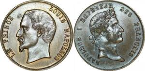 P4763 France Médaille Le Prince Louis Napoléon & Napoléon I er SUP -> Faire offre