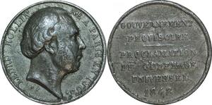 P4765 France Médaille Ledru Rollin Proclamation Suffrage Universel 1848 -> F offre