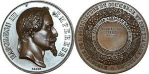 P4789 France Médaille Napoléon III 1865 Versailles Barre SPL -> Faire offre