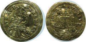 P4838 France Jeton Royal Louis XV Navire Ship Johann Adam Vogel Rechpfennig