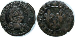 P4848 France Château-Regnault François de Bourbon 1605 - 1614 double tournois