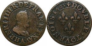 P4851 France Double Tournois Henri IV 1605 Paris Moulin des Etuves -> F offre