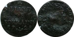 P4857 France Liard Duché Lorraine Léopold I 1728 -> Faire offre