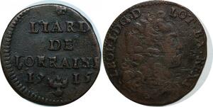 P4859 France Liard Duché Lorraine Léopold I 1715 Décentrée -> Faire offre