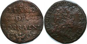 P4862 France Liard Duché Lorraine Léopold I 1708 -> Faire offre