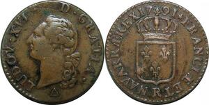 P4867 Rare France Sol Louis XVI 1791 R Orléans 1er sem -> Faire offre