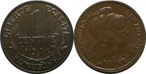 P4918 France 1 Centime Dupuis 1916 SUP ->Faire offre