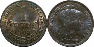 P4922 France 1 Centime Dupuis 1908 SUP ->Faire offre