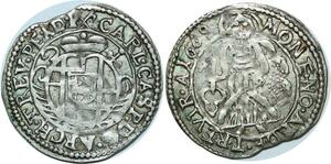 P4941 Germany Trier Petermännchen Karl Caspar von der Leyen 1669 Silver