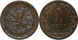 P4976 Netherlands Cent Willem III 1892 -> Make offer
