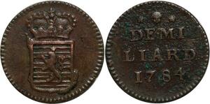 P4979 Luxembourg Demi Liard Josef II 1784 Brüssel -> Make offer