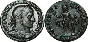 P4992 Rare France Roman Follis Nummus Constantin Le Grand 317 Arles C S PARL