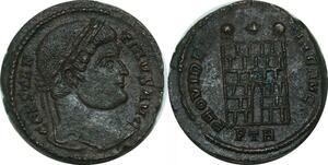 P4996 Nummus Constantine II Treveri AD 324-325 Providentiae Caess AU