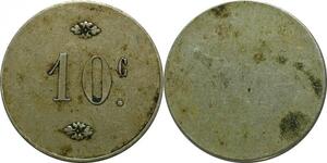P5098 France Jeton 10 Centimes Uniface -> Make offer