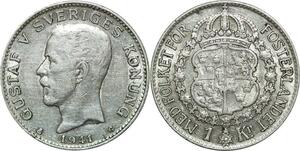 P5170 Sweden Krona Gustav V 1941 G Silver -> Make offer