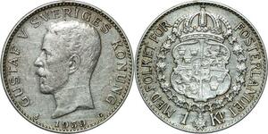 P5174 Sweden Krona Gustav V 1939 G Silver -> Make offer