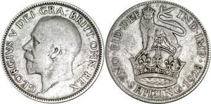 P5338 United Kingdom Shilling George V 1928 Silver -&gt; M Offer