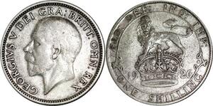 P5342 UK Shilling George V 1926 Silver -> M Offer