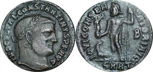 P5364 Roman Empire Constantine I Follis Heraclea AD 313 Jupiter SMHT ->M offer