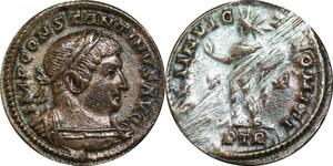 P5369 Roman Follis Constantinus I 310 Treveri Soli Invicto Comiti PTR