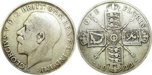 P5440 Great Britain One Florin George V 1922 Silver -> M Offer