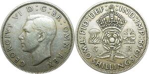 P5441 Great Britain Two 2 Shillings Florin George VI 1948 -&gt; Make Offer