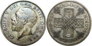 P5448 Great Britain One Florin George V 1929 Silver -> M Offer