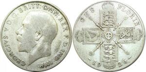 P5450 Great Britain One Florin George V 1926 Silver -> M Offer