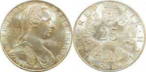 P5460 Austria 25 Schilling Maria Theresia 1967 Silver UNC -> M Offer