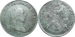 P5482 Austria 1/2 Kronentaler Joseph II 1789 B Silver ->M Offer