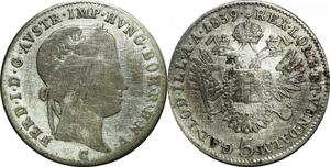 P5490 Austria 5 Kreuzer Ferdinand I 1839 C Silver -> M Offer