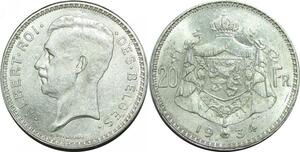 P5507 Rare Belgique 2 Frank Leopold II 1909 NL Th. Vincotte Silver AU