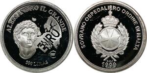 P5568 Malta 500 Liras Alexender the Great II Euro 1989 Silver Proof-> M Offer