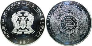 P5706 Sao Tome Principe 2000 Dobras Bird 1998 Silver Proof -> M Offer