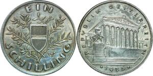 P5724 Austria Schilling Parliament building 1925 Silver AU -> M Offer