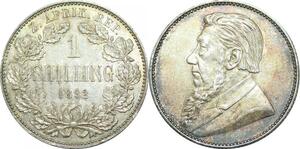 P5835 Rare South Africa Shilling 1892 Silver UNC !!! -> M Offer