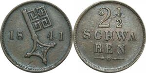 P5866 Germany Bremen 2 1/2 Schwaren Brême 1841 -> M Offer