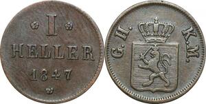 P5919 Germany Hesse Darmstadt Heller Ludwig II 1847  -> M Offer