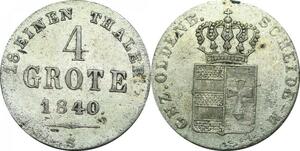 P5972 Germany Oldenburg 4 Grote Paul Friedrich August 1840 S Argent -> offer