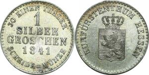 P5986 Germany Hesse Cassel Silber Groschen Wilhelm II Fried W 1841 -> M offer
