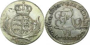 P5987 Rare Germany Württemberg 6 Kreuzer Friedrich I 1807 Silver -&gt; Make offer