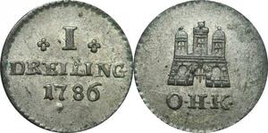 P5991 Germany Hambourg Dreiling 1786 OHK Silver -> Make offer