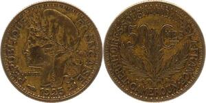 O87 Cameroun 50 Centimes Territoire Sous Mandat 1925-> Make offer