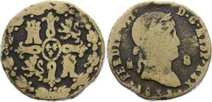 O2240 Spain Espana 8 Maravedis Fernando VII 1832 Segovia ->Make offer