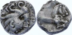 O2452 Rare Denier Eduens Bibracte Mont-Beuvray Cheval à Droite Argent ->M offre