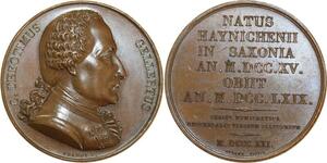 O5300 Scarce Medal Germany Theotimus Gellertus 1715 1769 Brandt Baron Desnoyers SPL