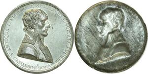 O6001 Unique cliché uniface Constitution Italian Rep. Lyon 1802 Desnoyers FDC