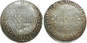 O6192 Rare France 1/4 Ecu Henri IV Bearn 1600 Pau Argent Frappe médaille ->M offre