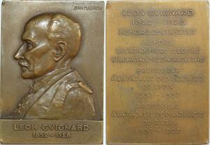 O6233 France Plaque Léon Guignard Médecine Sciences Pharmacie Magrou 1928 SUP
