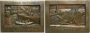 O6290 Algeria Plaque Colonies Commerce Extérieur France Alger 1930 SUP